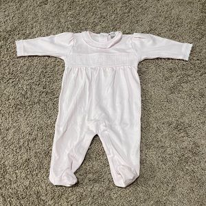 Kissy Kissy smocked long sleeve play suit